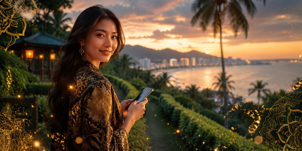 Pengguna Pulau Pinang mengakses kasino dalam talian melalui telefon pintar dengan antara muka yang bersih dan responsif